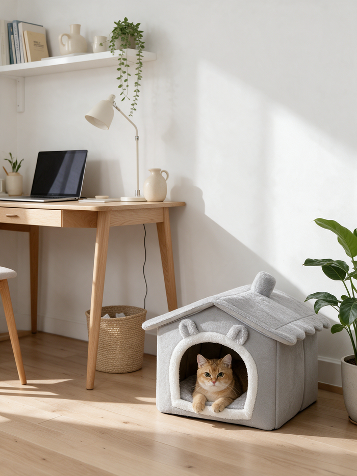 Fold-Flat Cat House