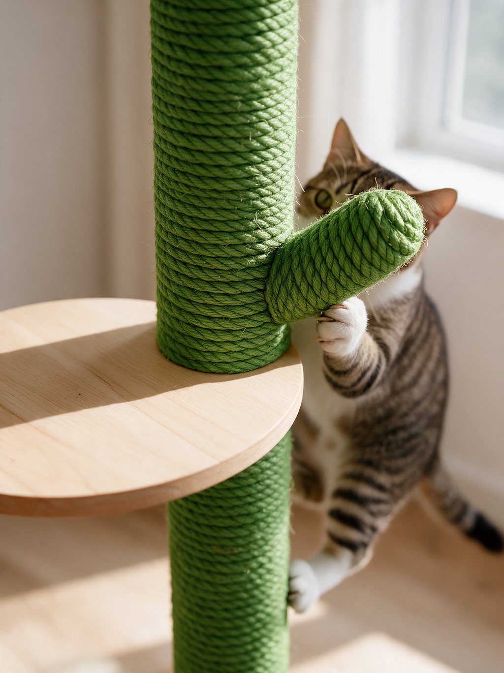 Cactus Floor-to-Ceiling Cat Tower