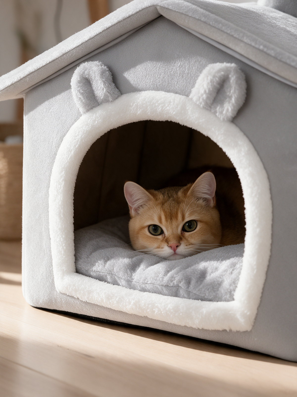 Fold-Flat Cat House